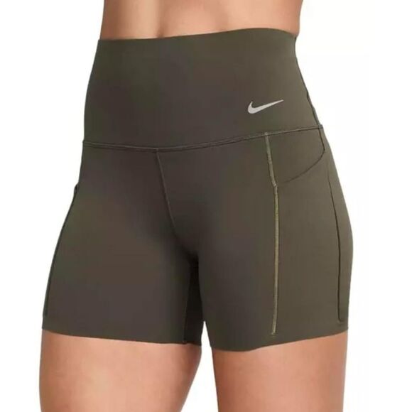 1279 NWT Nike Universa High-Waisted 5" Biker Training Shorts Sz XS - Picture 1 of 6